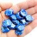 Blueberry Hill Beads-  Handmade- Cornflower Blue- Lampwork- Squeeze Crunch Beads-SRA- Bargain Bin