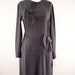 1940s day dress  Black 40s dress  40s rayon dress Old Hollywood