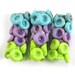 Lampwork beads, Handmade lampwork bead glass, Lampwork beads, Callistemon Phoeniceus beads (3) SRA