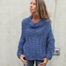 Dusky Denim chunky knit sweater