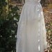 Vintage wedding dress ivory satin embroidery cap sleeve lace romantic small by vintage opulence on Etsy