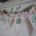 Reserved custom garland for Margid Baby shower party banner garland