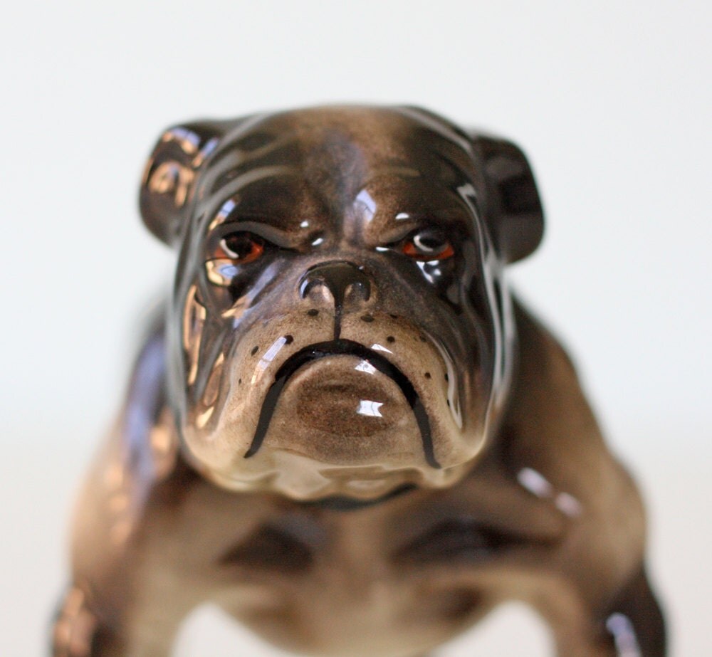 ceramic bulldog figurine