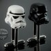 Star Wars Storm & Shadow Trooper Helmet Cufflinks :) made with LEGO bricks