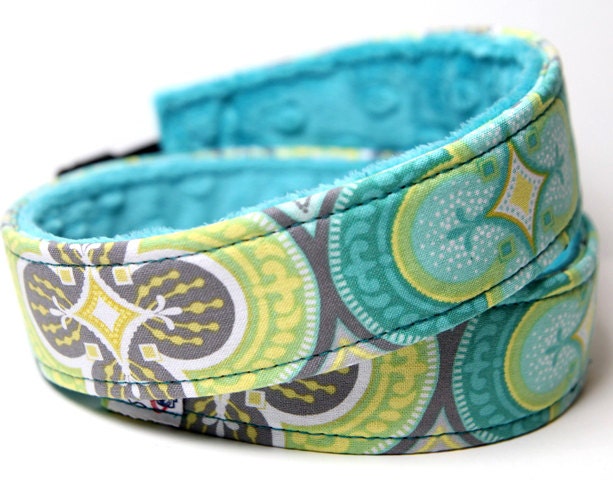 DSLR Camera Strap - Floral Camera Strap - Custom Camera Strap - Teal Tomorrow
