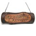 Blessings Rustic Organic Natural Bradford Pear Branch Small Wooden Sign by Tanja Sova