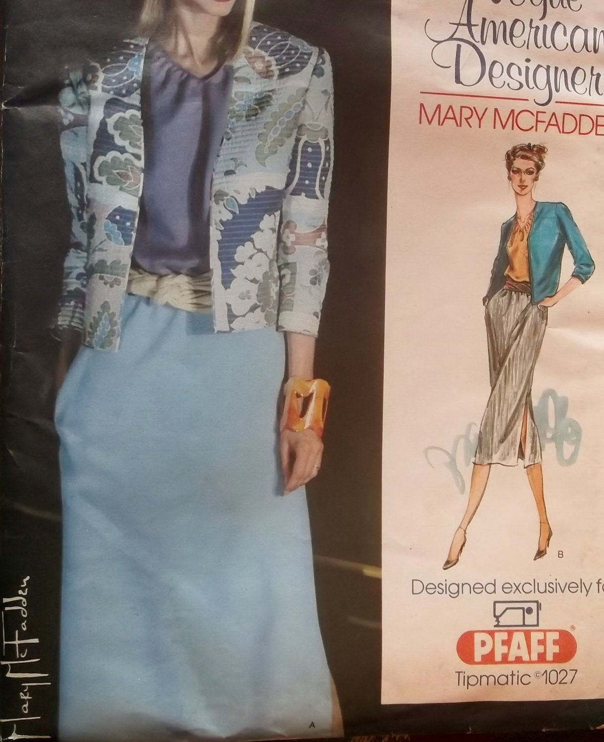 Vogue 1027 Mary McFadden Separates Pattern,  Sizes 6-14 Bust 30.5-36 Hip 32.5-38, Uncut