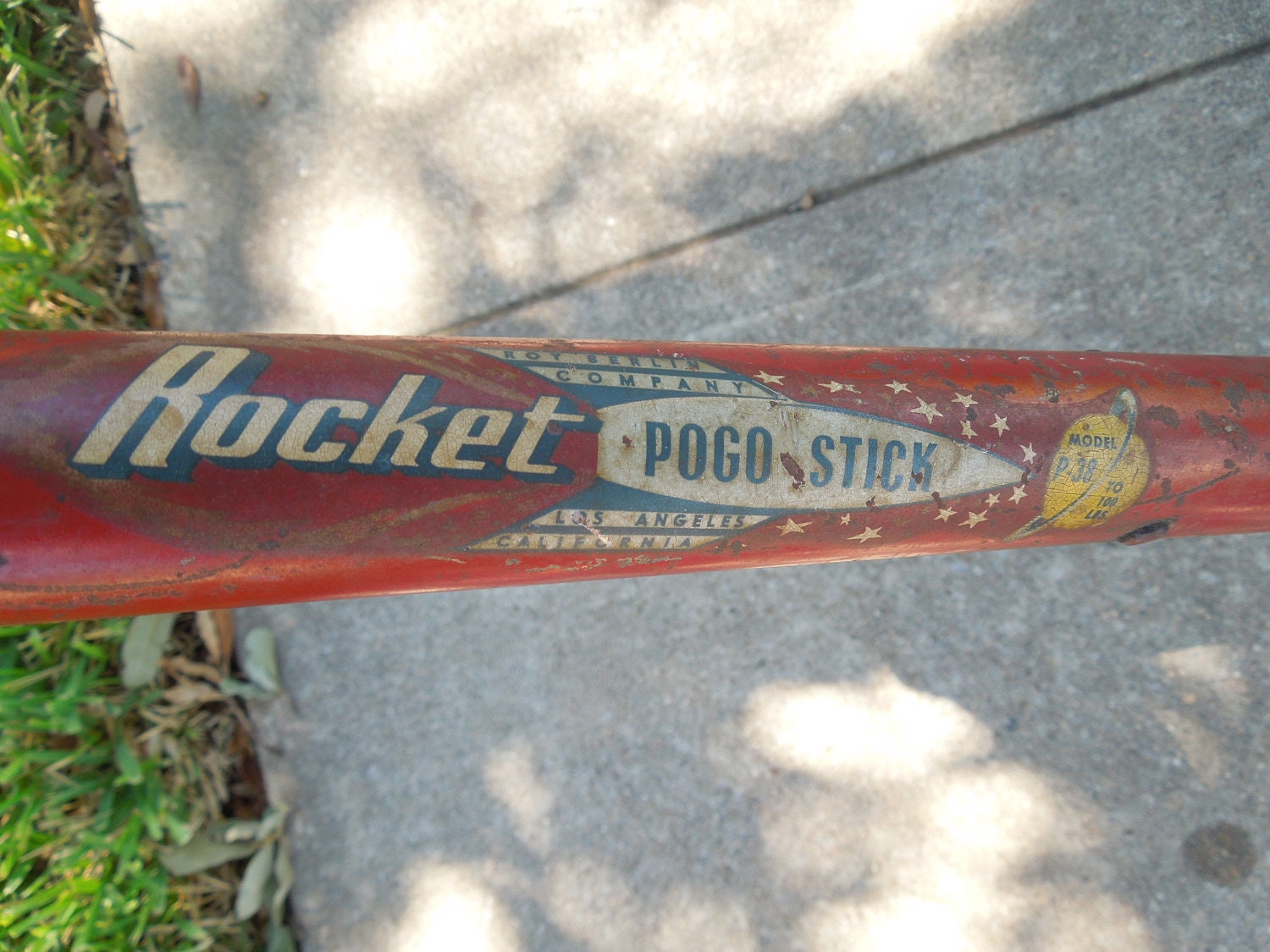 Vintage 1950's Rocket Pogo Stick by LemonIceBoxPie on Etsy