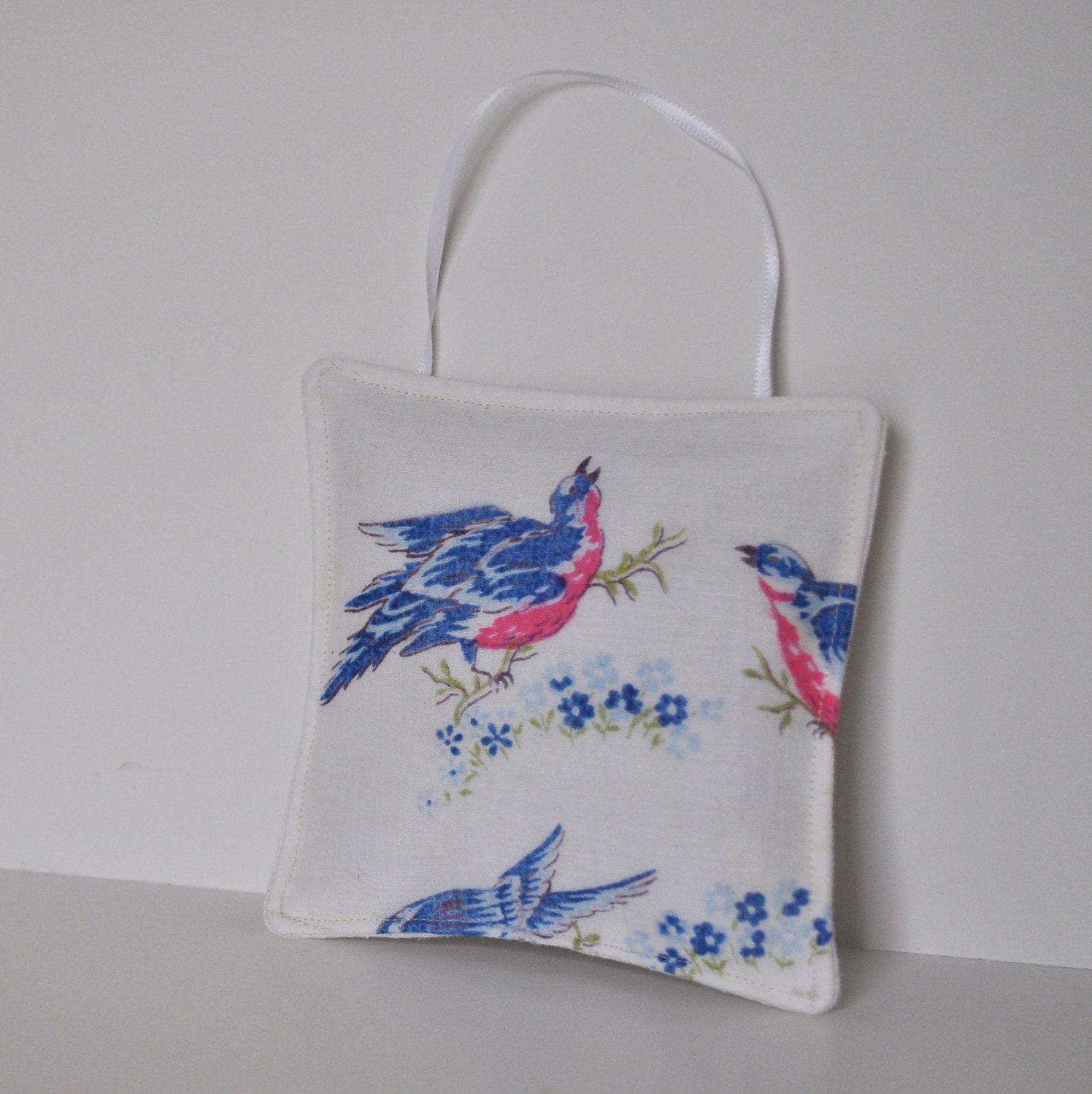 Square Lavender Sachet from Vintage Handkerchief