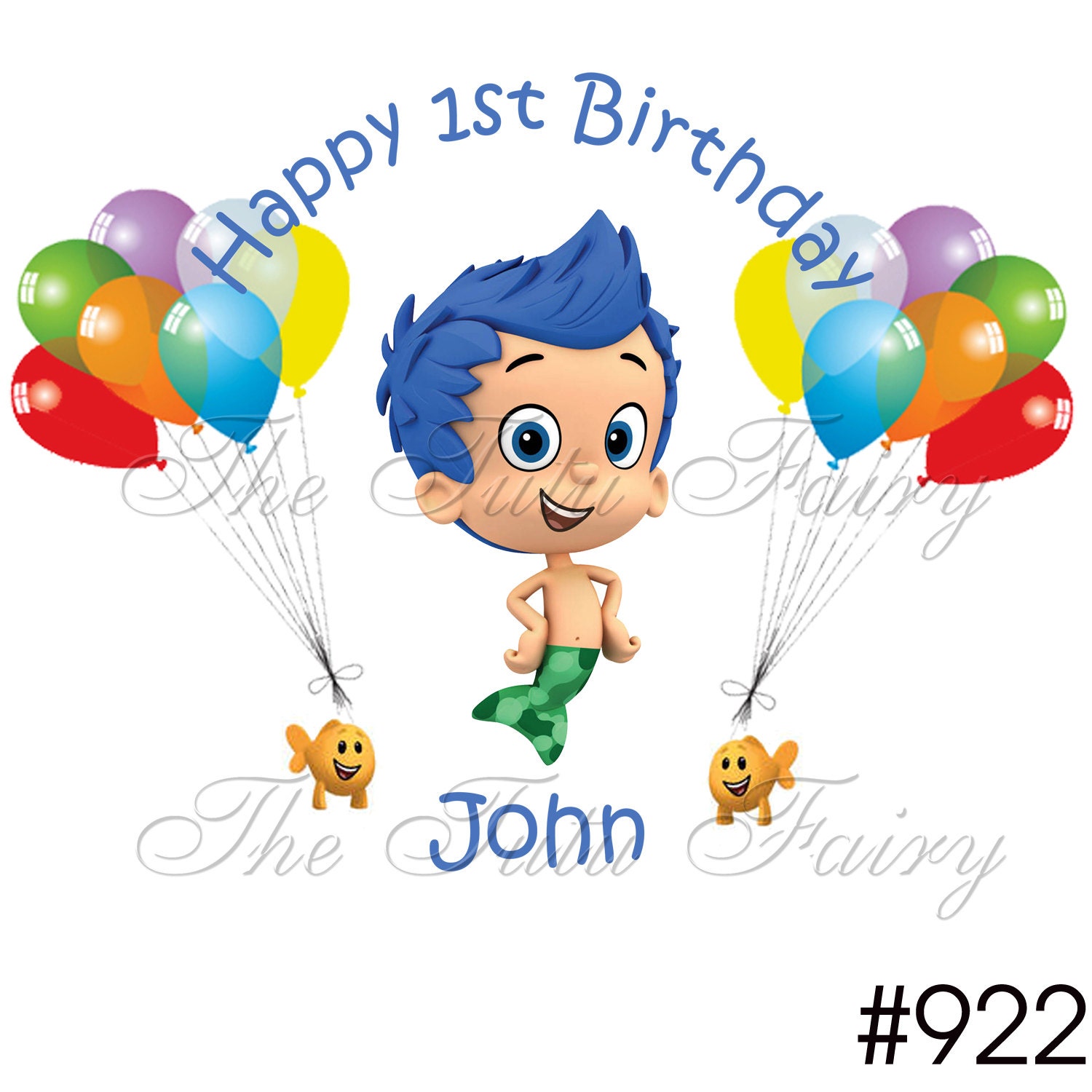 bubble guppies 1st birthday shirt