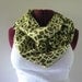 Infinity Scarf Olive print, loop scarf, circle scarf