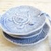 Sea Turtle Ornament Blue Handcrafted Pottery Ceramic Christmas Ornament Set of Three