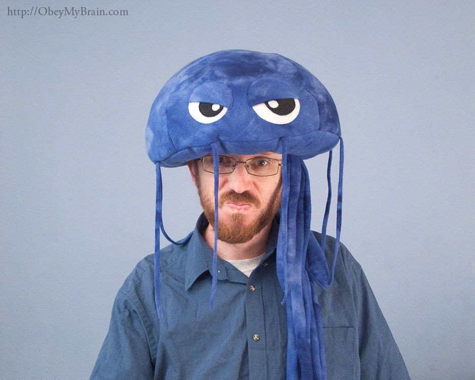 Fleece Jellyfish Blue Tie-dye