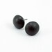 Oxidized - Texturized Sterling Silver Earrings. Black. Post. DOTS Earrings. Handmade by Maria Goti Joyas.