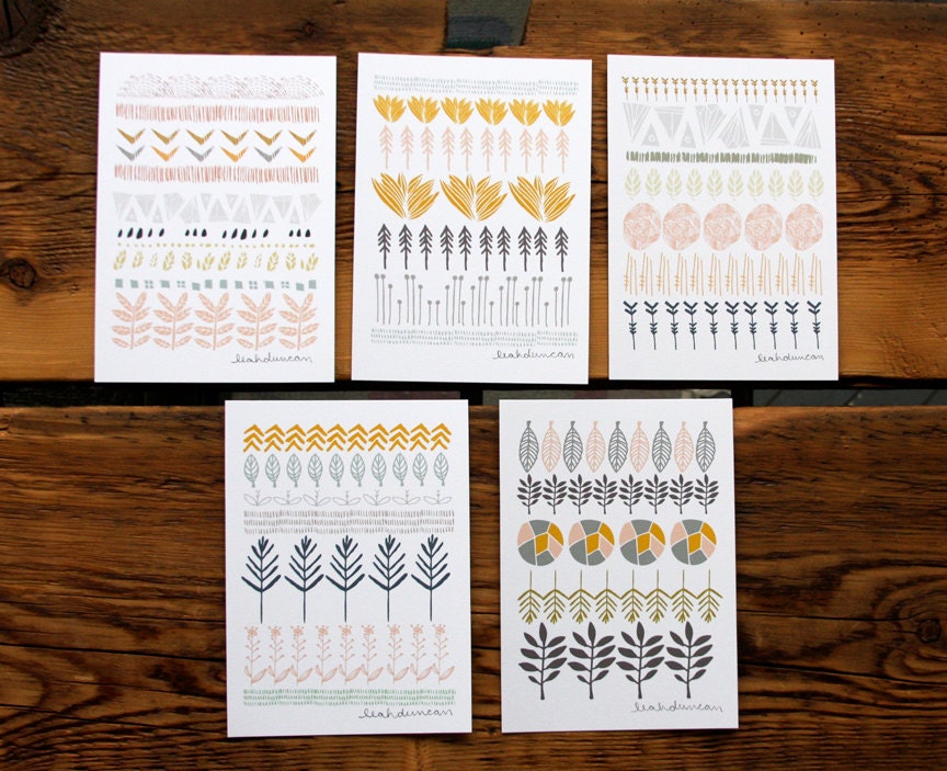 Circles, Lines, and Shapes Print Set 5 x 7