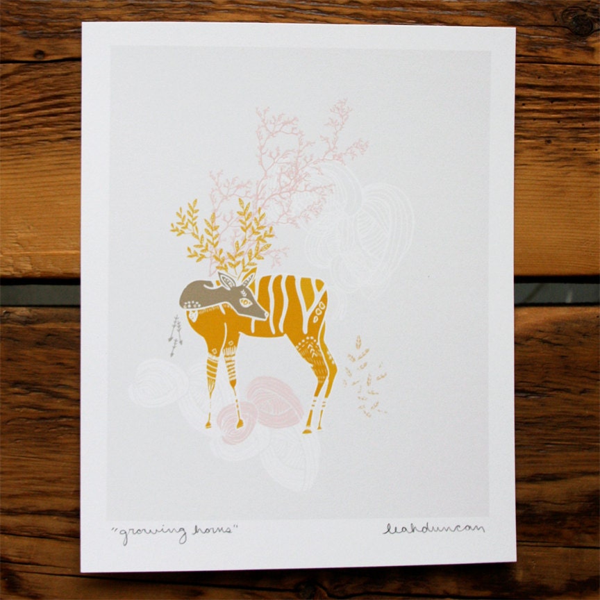 Growing Horns Print 8 x 10