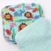 Baby Cloth Wipes 8 by 8 inch Serged Cloth Wipes/Washcloths - Baby Safari - Flannel/Baby Terry- set of 5