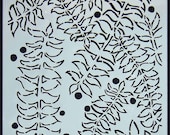 Vines & Berries  9x12 stencil