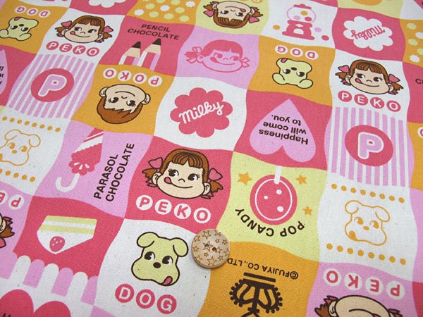 Peko Chan print Japanese Fabric
