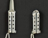 Working Mini Butterfly Knife Necklace