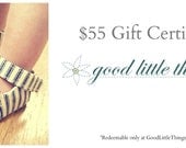 Gift Certificate For Custom Designed Baby Shoes