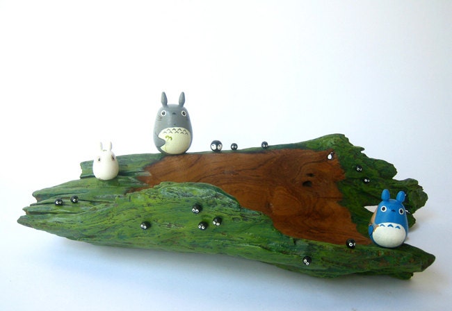 My Neighbor Totoro doll TEAK WOOD TRAY Studio Ghibli 43