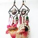 A Candle in Your Heart. Pink Assemblage Gypsy Earrings with Celluloid Toy