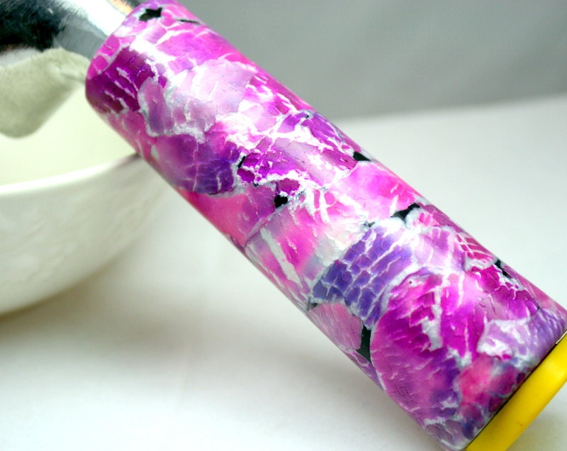 Ice cream scoop, polymer clay covered 3 oz ice cream scoop, OOAK handmade design
