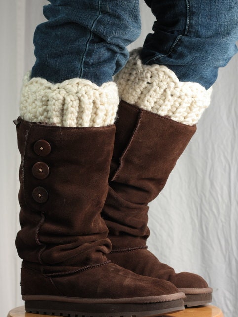 Custom fit Boot cuff, boot topper, wool or not wool,  petite, large, extra large - ChocolateDogStudio