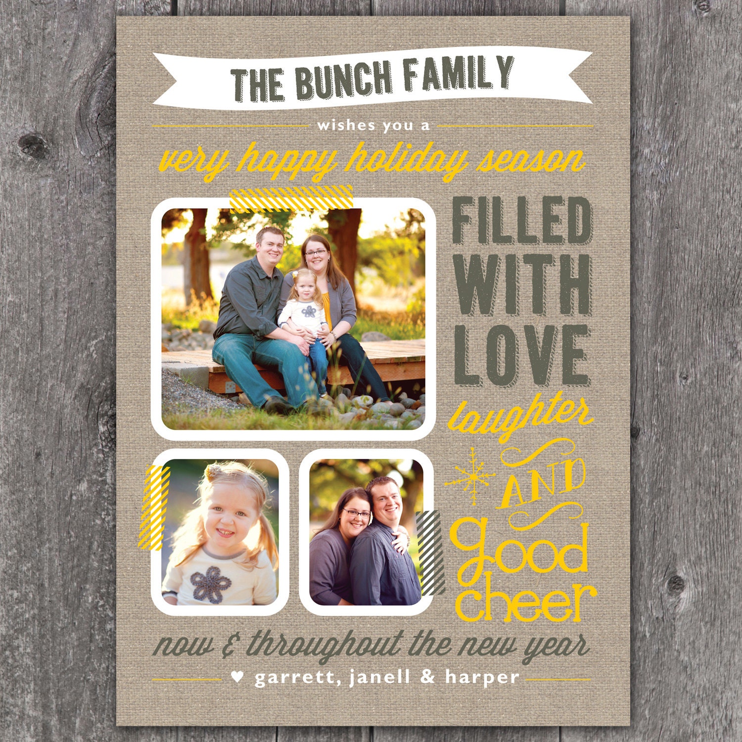 Newsworthy - DIGITAL Custom Christmas Holiday Photo Card Il_570xn