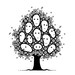 PDF pattern / blackwork TREE