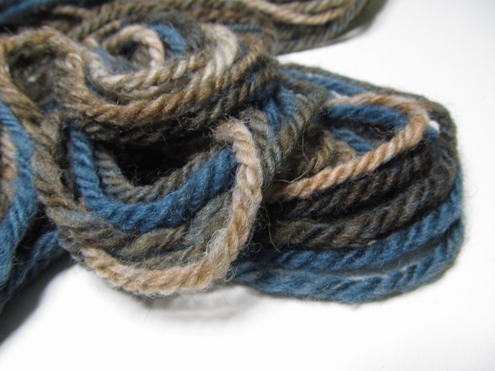 Trouble, Hand Dyed, Handspun, Navajo Plied, Shetland Wool, Over 150 Yards