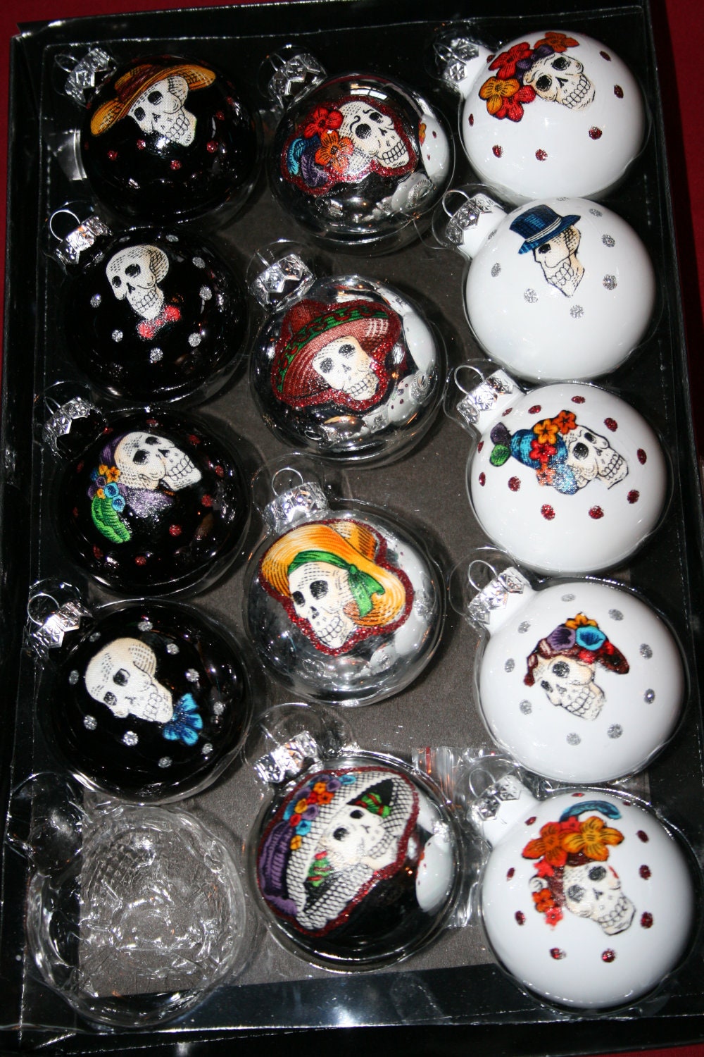 day of the dead christmas ornaments by creativegitana on etsy day of the dead christmas ornaments by creativegitana on etsy