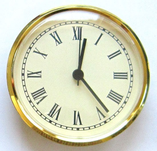 Items similar to 4 Inch (100mm) Ivory Face Roman Clock Insert/Fit Up on