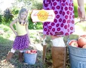 Childrens Clothing....The original etsy Buy 2 skirts get 1 FREE.... The Violet Floral Corduroy Skirt by laken and lila