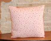 Pink & Red mushrooms Cushion Throw Pillow Cover - 18 inch - Modern Girls Kids Room Nursery Decor - Whimsical- FREE SHIPPING