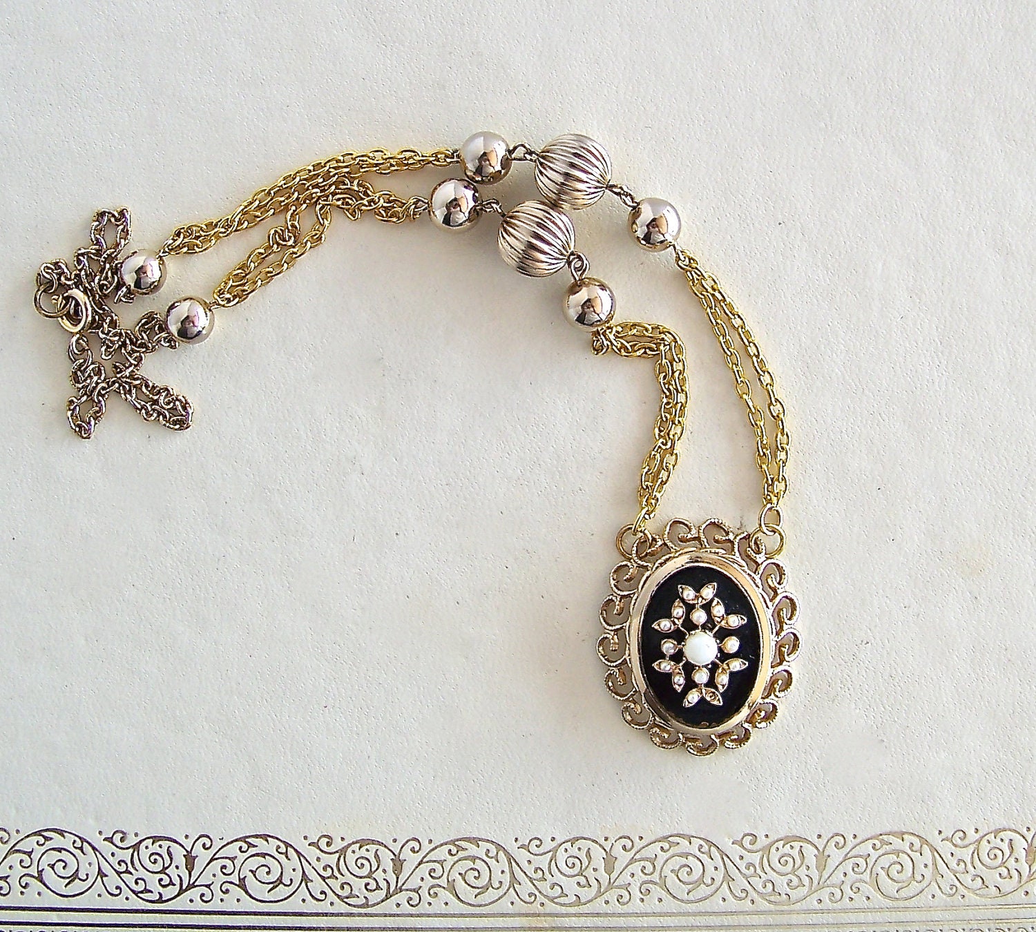flower child necklace - vintage & recycled jewelry