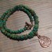 Artisan Necklace, Primavera, Artisan Handmade Bronze Pendant and Beads, Sundance Style, Handcrafted