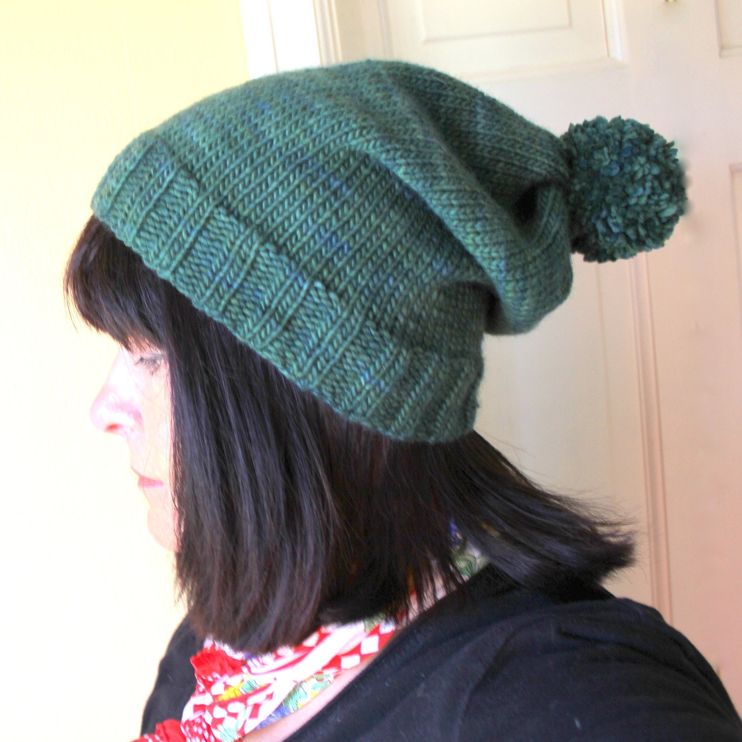 Bobble Hat/Stocking Cap Knitting Pattern in Six Sizes - Very Easy