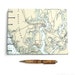 Beaufort Nautical Guestbook - Handmade Using Vintage South Carolina Chart