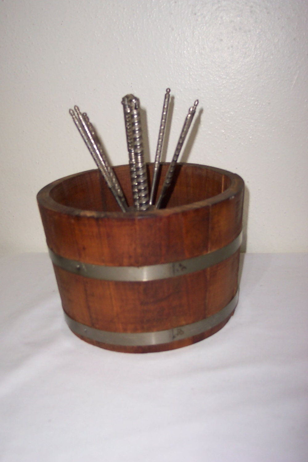 Nut Cracker Set Wood Bowl Metal Nut Cracker and by LuRuUniques