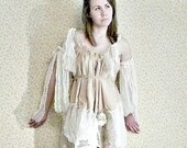 Shipwrecked Tunic Shirt Costume Mermaids Secret Pirate Custom Swing Top Tattered Womens