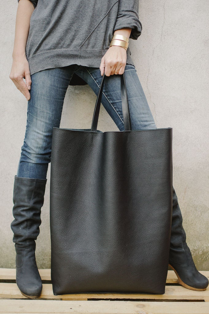 Black Oversized Giant Tote Bag