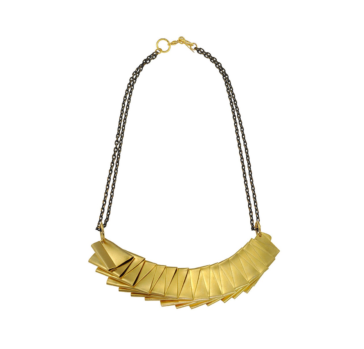 Origami Necklace in Gold