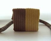 Clutch---Light brown and Mustard----100percentCotton.