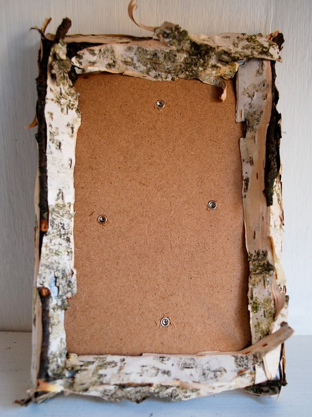 Items similar to White Birch Picture Frame. 5x7 Cabin. Country Rustic