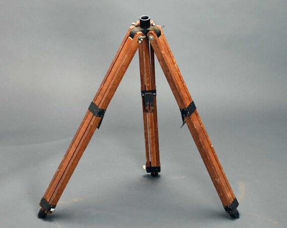 SOLD Vintage Wood Rustic Industrial Tripod by Msmichiganroux
