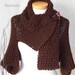 CHOCOLATE, Knitting shrug pattern, PDF