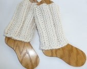 Knit Boot Cuffs  Boot Toppers  chunky knit Fisherman