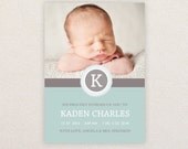 Boys Photo Birth Announcement. I Customize, You Print. Il_170x135